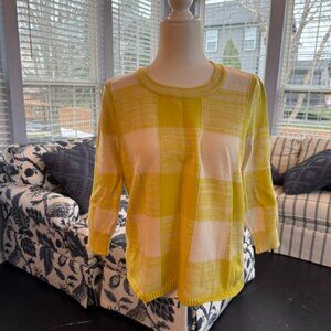 CAbi Yellow Pullover XS